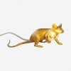 Mouse Lamp Gold  Lop