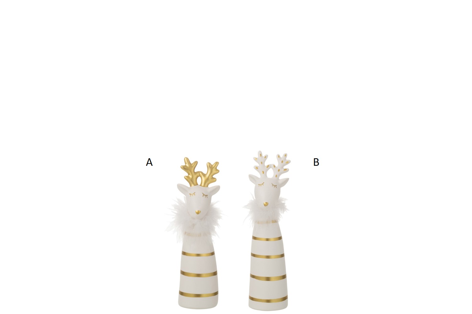 Alce Ceramica Righe Oro/Bianco S